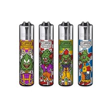 Clipper Micro Feuerzeug 4er Set Clown Buds