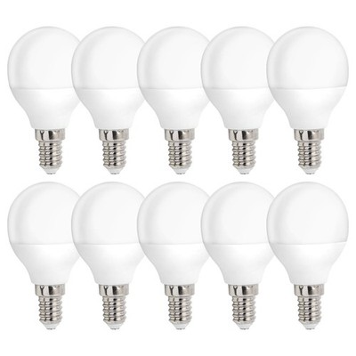 10 x LED Leuchtmittel Tropfen 4W = 29W E14 matt Kugel P45 160° warmweiß 3000K