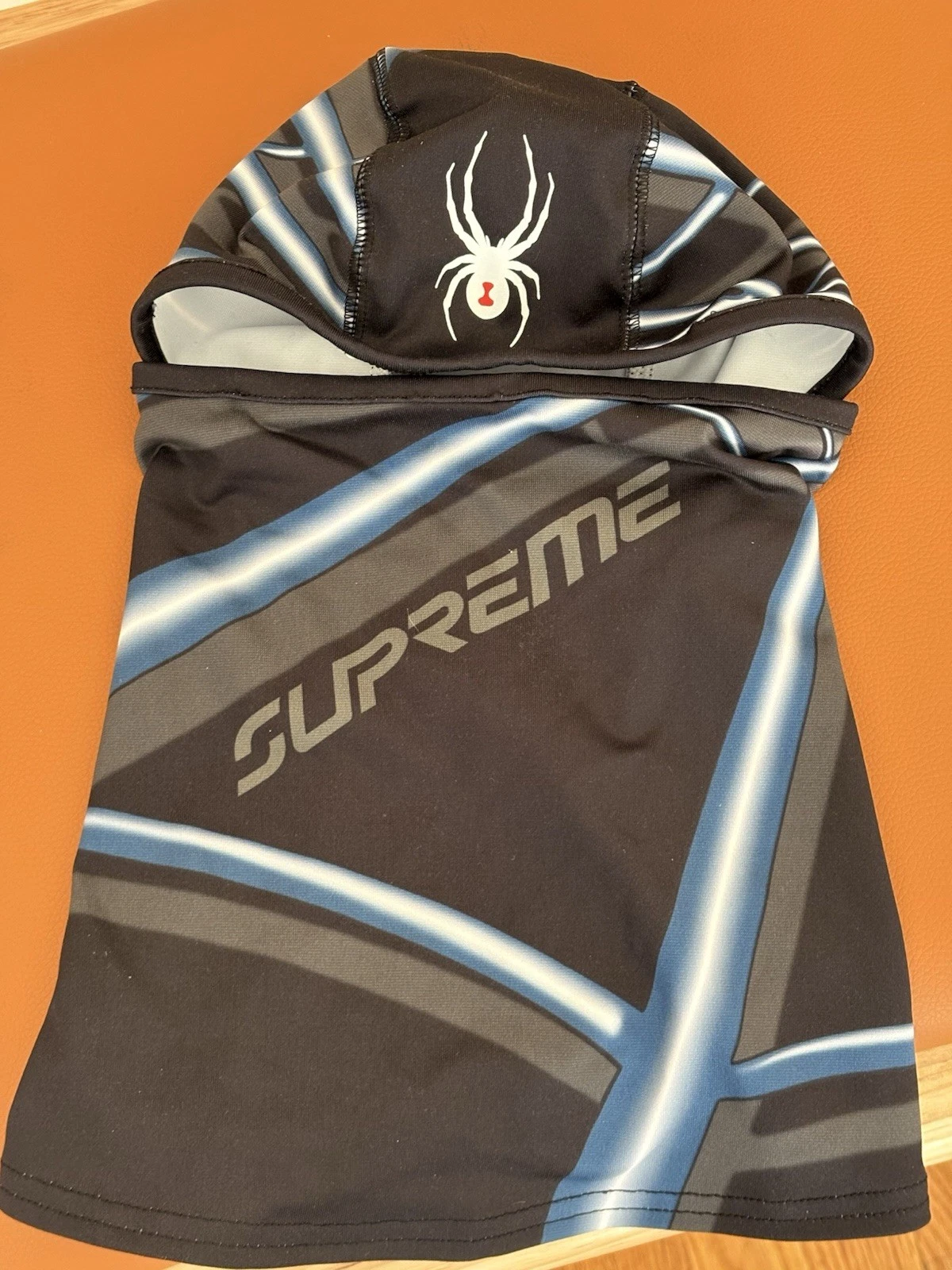 Supreme Spyder Web Lightweight Balaclava Black Mask Hood Shystie Logo Stuss Aime