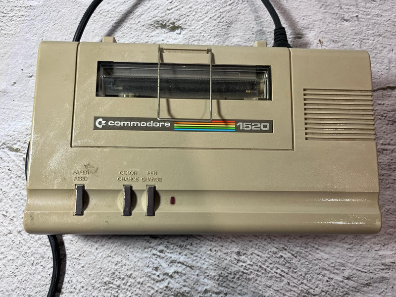 Vintage Commodore 1520 Color Printer Plotter CIB Boxed Manual Tested Working