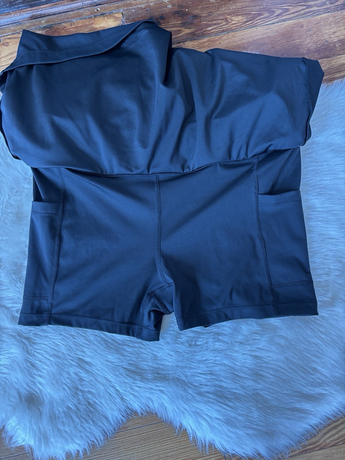 Reebok Solid Black Athletic Skort Size Large - image 5