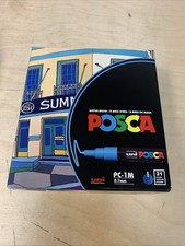 21 ct Uni Posca PC-1M Paint Marker Set Water-Based 0.7mm Art Pens  NEW SEALED 
