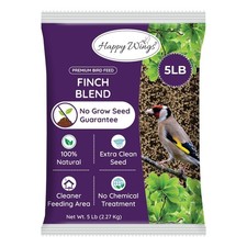 Finch Blend Bird Food - Mix of Sunflower Hearts/Kernels and Nyjer, 5 Pounds -...