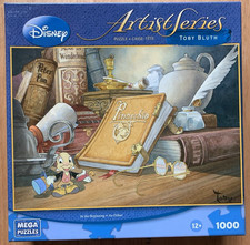 Rompecabezas de 1000 piezas Mega Toby Bluth serie de artistas de Disney Pinocho Pepito Cricket