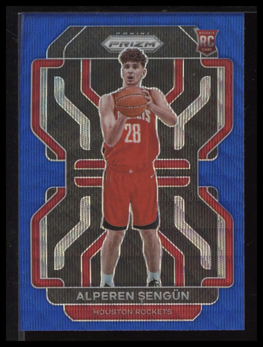 2021-22 Panini Prizm #318 Alperen Sengun Blue Wave