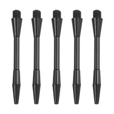 45mm Plastic Dart Shafts 15Packs 2BA Thread Dart Stems Black