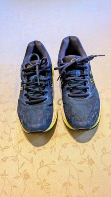 Asics gel -nimbus 19 flyte foam men's low top blue running sneaker, size 8.5