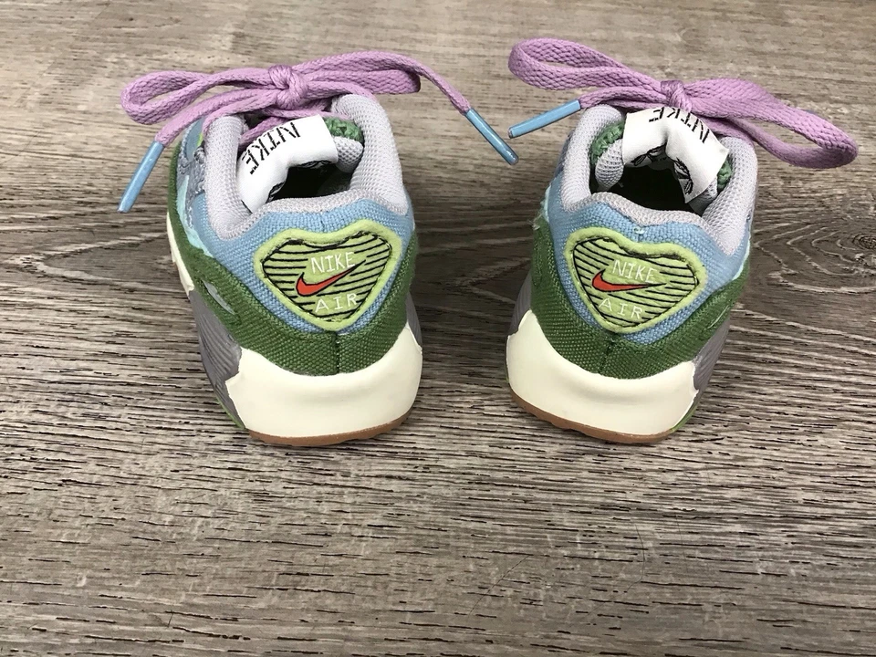 Nike Air Max 90 SE Sun Club Treeline Tenis Niño Pequeño Talla 4C Multi DQ4018-400 Foto 3 de 4