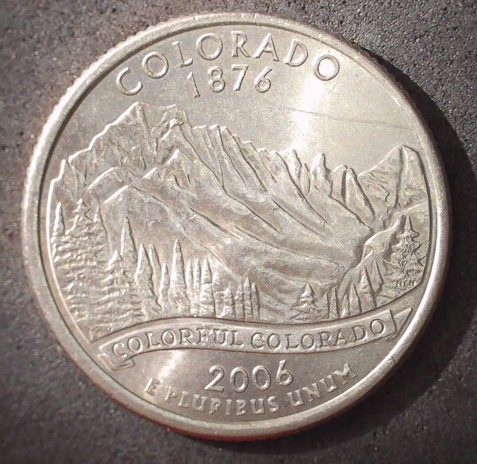 2006 Colorado State Quarter Die Chip US Error Coin 25c - Image 4 of 4