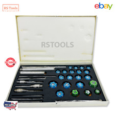 Small Carbide Tipped Valve Seat Cutter 21x Set 30 45 70 20 Degree For Vintage