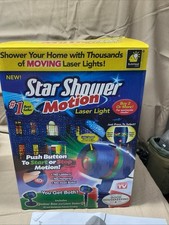Star Shower Motion Christmas Laser Light Projector Red Green Outdoor Holiday