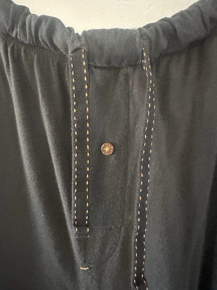 Tommy Bahama Black Cotton Blend Lounge Pants Men ‘s L Pockets  - Image 2 of 4