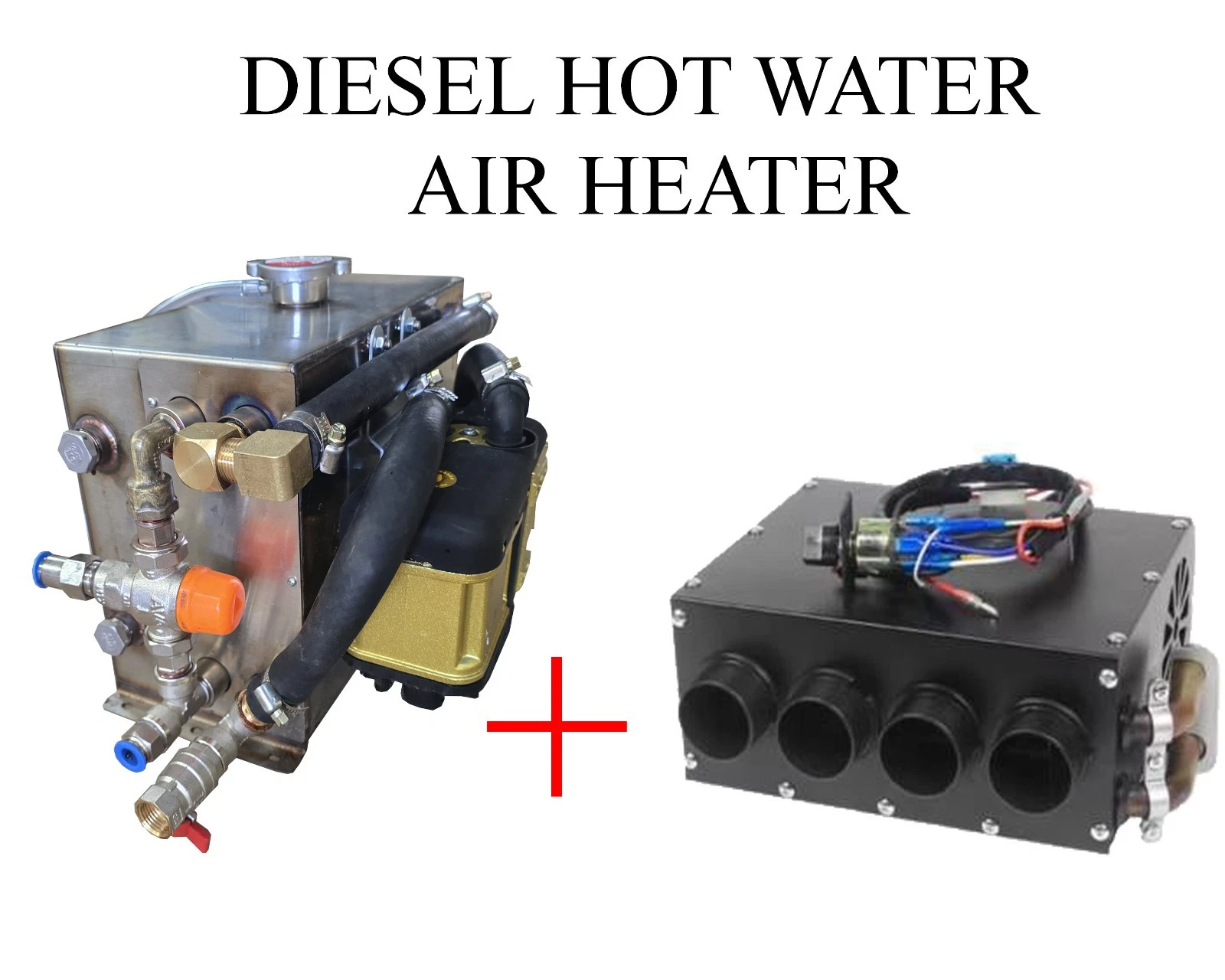 5KW Hydronic Diesel Hot Water System & Air Heater For Caravan RV - Picture 1 of 13