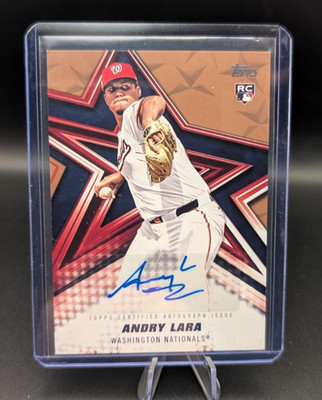 2026 Topps Series 1 Andry Lara Baseball Stars Auto #BSA-AL Gold 18/50