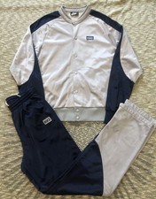 Vintage 80s Nike Tracksuit Mens Large Full Zip Jacket Pants Set Rare Blue Tags