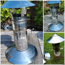 Edelstahl Schornstein Abschluss-Set-Regenhaupe & Mündungselement