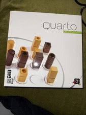 QUARTO! Pattern Logic Abstract Strategy Wood Board Game 1991 Gigamic France