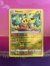 Pokemon Card Pikachu Lost Origin Reverse Holo 052/196 Near Mint