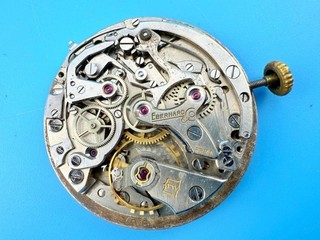 Vintage Rare Swiss Eberhard Extra Fort Chronograph Wristwatch Movement 310 82