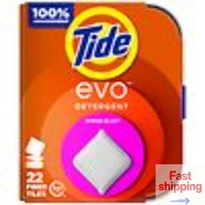 Tide Laundry Detergent Tiles Spring Blast, 22.0 ea