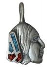 Silver Rare Vintage Native American Head Pendant. — photo 1