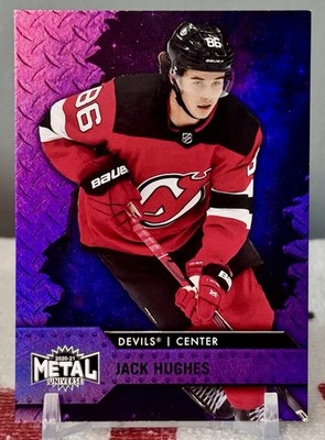 Jack Hughes 2020-21 Skybox Metal Universe Purple Spectrum /199