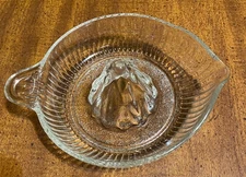 Vintage Clear Glass Manual Juicer