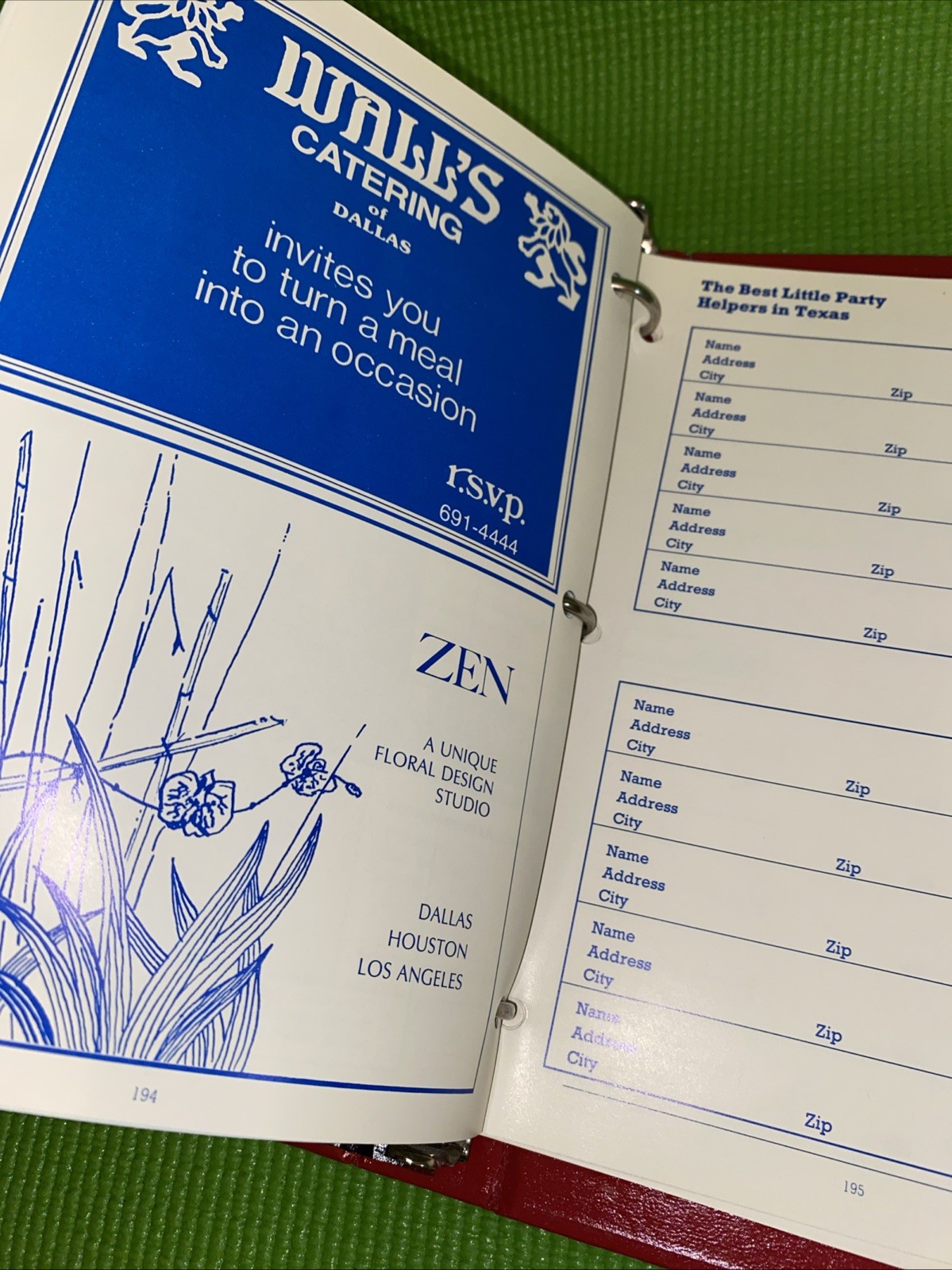 VTG Cattle Baron’s Ball The Best Little Charity Ball In Texas 1985 Cookbook