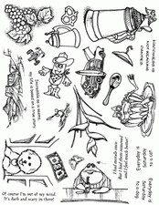 Unmounted Rubber Stamp Plate, Unmounted/Uncut Pink Rubber Stamps