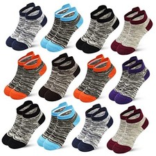 Kids Socks Boys Girls Ankle Striped Athletic 1-3T 01-multicolored A-12 Pairs