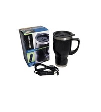 Emerson Stainless Steel Heated 14 oz Travel Mug 12V Auto Power adapter - New
