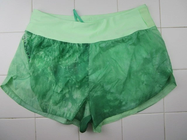 Nike Trail Running 3" Repel Shorts Mid Rise Lined Green Women's Large FN2647-376