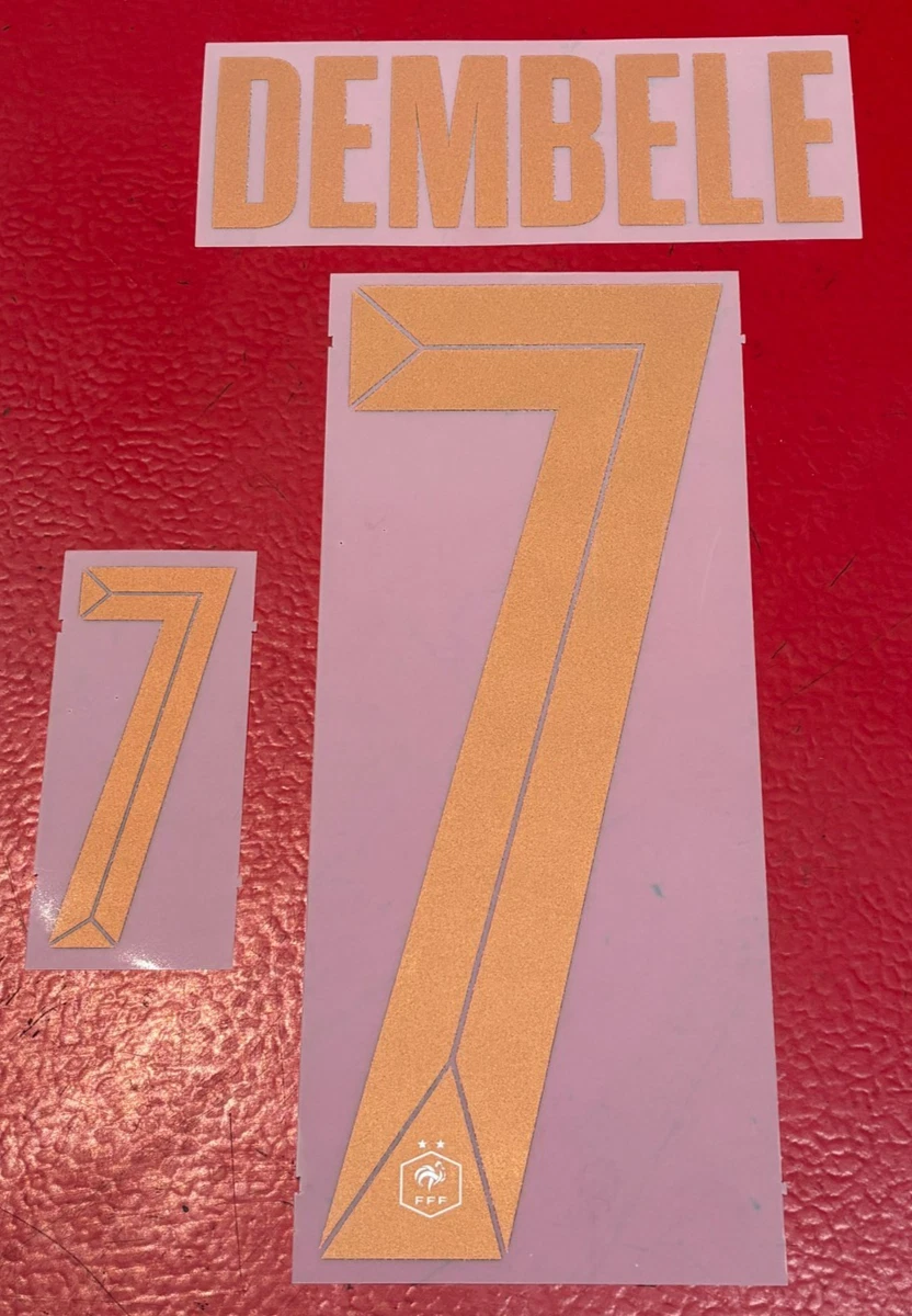 Lot De 3 Flocages FFF N°1 - Maillot Extérieur 2020/2021 - Neuf