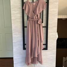Show me your MuMu mauve Jess ruffle Rose color dress size XL