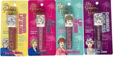 4 Golden Girls Shimmer Lip Gloss Complete Set Sophia Blanche Rose Dorothy NIB