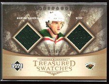 Marian Gaborik 2005-06 Upper Deck Treasured Swatches /65 Dual Jersey #TSD-MG