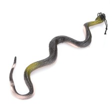 40CM Brown Rubber Toy Fake Snake Safari Garden Prop Joke Prank Halloween Gift q