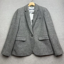 JOULES Tweed Jacket UK 12 Blazer Country HORATIA Hacking Herringbome Races