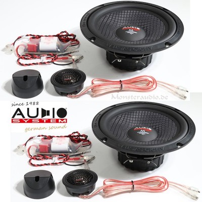 AUDIO SYSTEM M165 EVO3 16,5cm 2-Wege System Auto Lautsprecher PKW Boxen 260 Watt