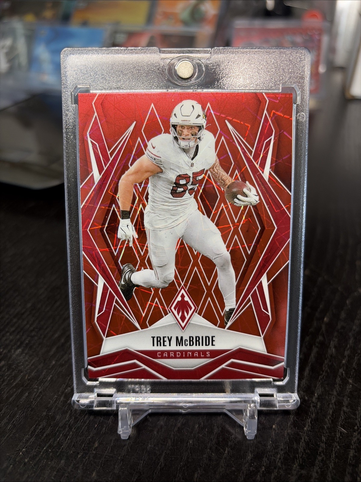 2025 Panini Phoenix - Trey McBride #80 Red Lazer /199 (ships In a Card Saver)