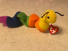 Ty Beanie Babies Inch Caterpillar Tag Canadian w/ Errors 1995