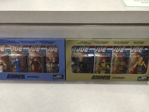 2 Boxed sets GI Joe Minimates Series 1  Joe's And Cobra Sets.