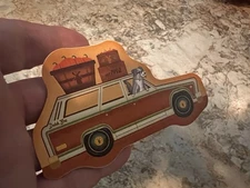 Dutch Bros Sticker – September 2025 Exclusive Fall Wagon with Dog & Pumpkins 