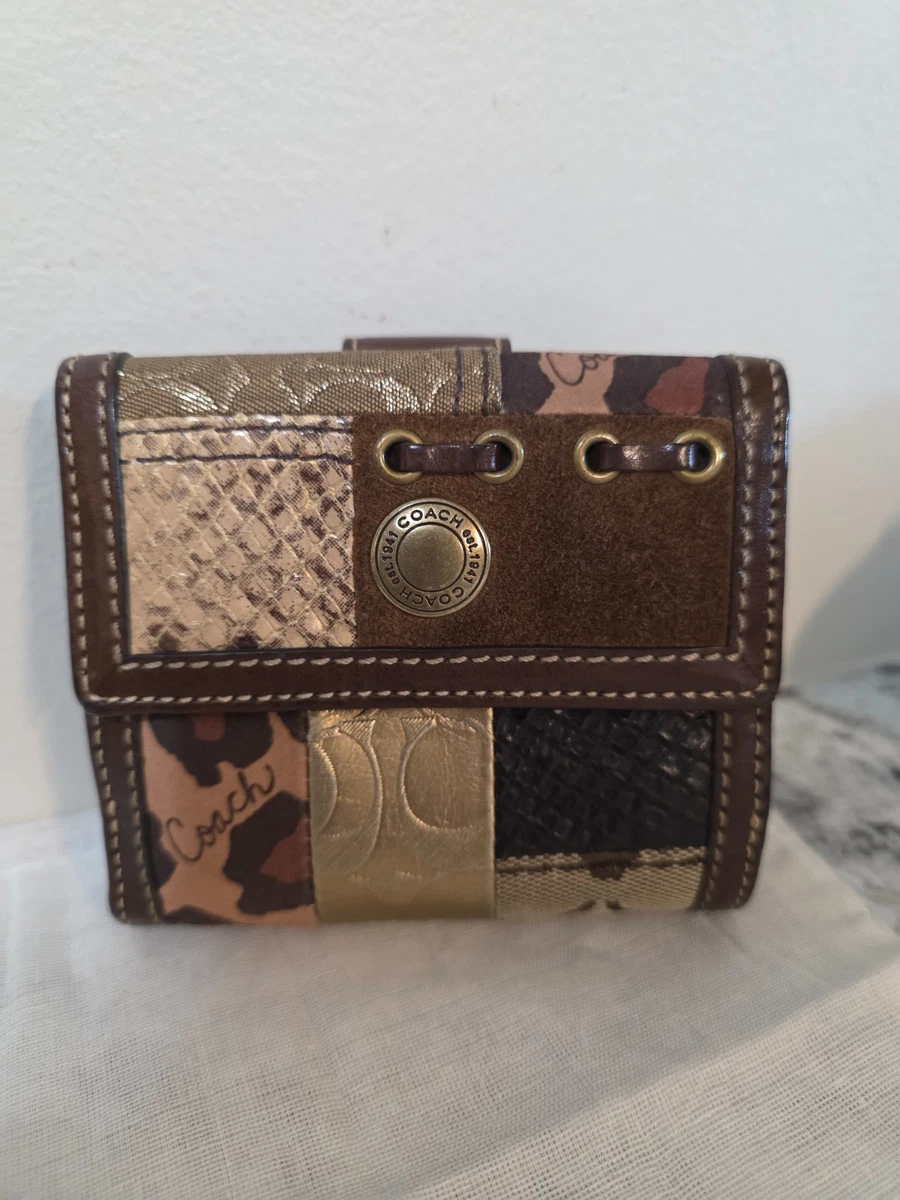 Coach Patchwork Wallet In Women's Wallets for sale | eBay