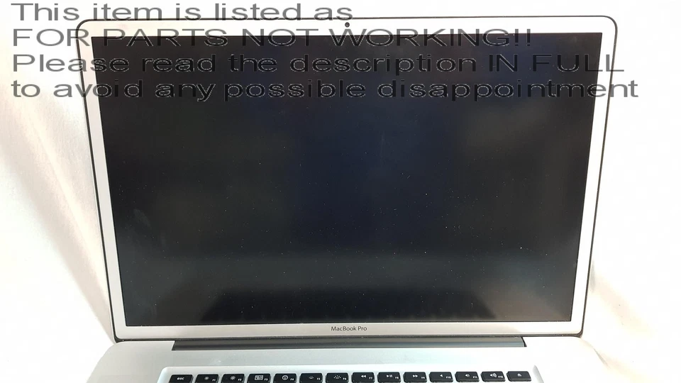 BAD DISPLAY? Apple MacBook Pro Mid 2010 17" Laptop Intel Core i7 8GB 500GB High - Image 3 of 4