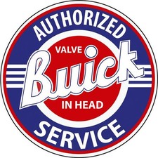Vintage Style Metal Sign Buick Authorized Service 30x30 Made Usa