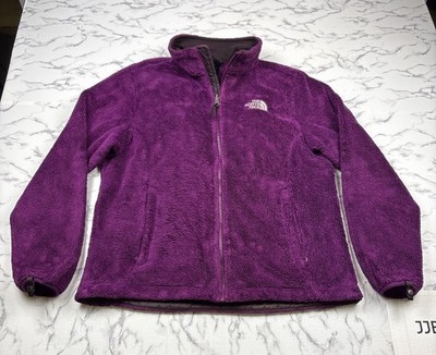 The North Face Osito Fleece Womens Outdoor Hiking Jacket Purple Size L