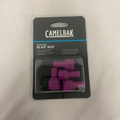 Camelbak Hydration Pack Big Bite Valve Replacement Purple 4-Pack NEW