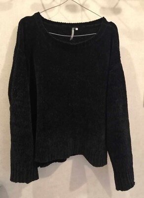 Anna Karel Pullover schwarz ganz weich Acryl Gr.42 (2401012)