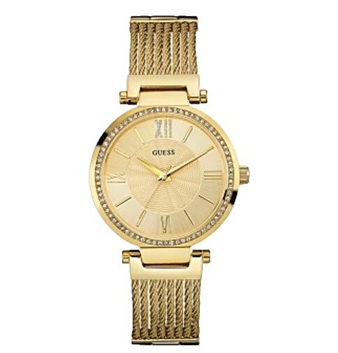 Vintage Y2K 2000s Guess Watch Womens Wristwatch Yellow Dial  display picture 3